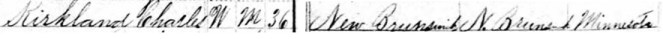 Charles Kirkland 1880 census parents