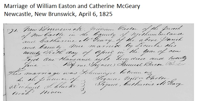 Marriage Easton-McGeary