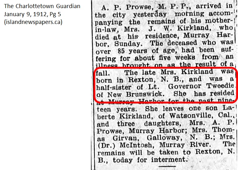 Mrs. JW Kirkland obit