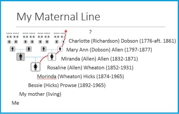 My maternal line