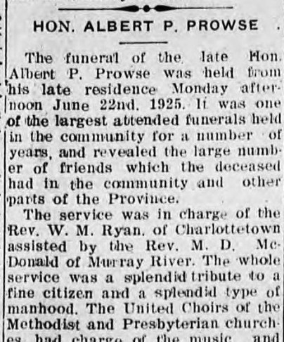 Newspaper - Funeral of Albert P. Prowse (cropped).jpg